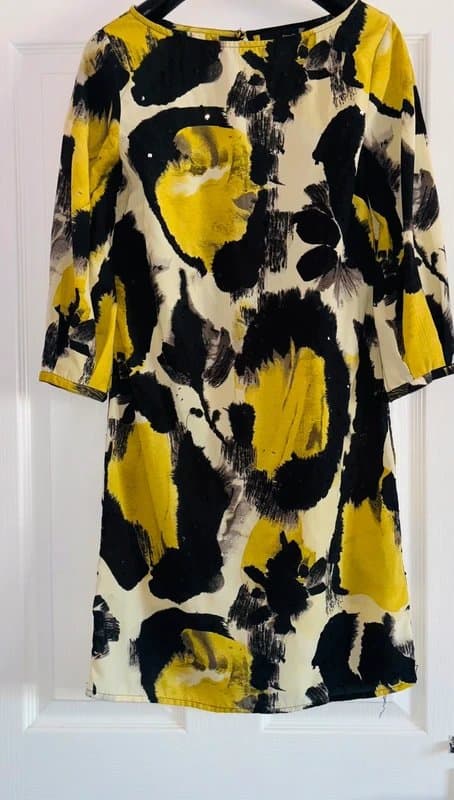 Next Next sequin knee length shift dress party holiday light summer dress 8-10  same day post