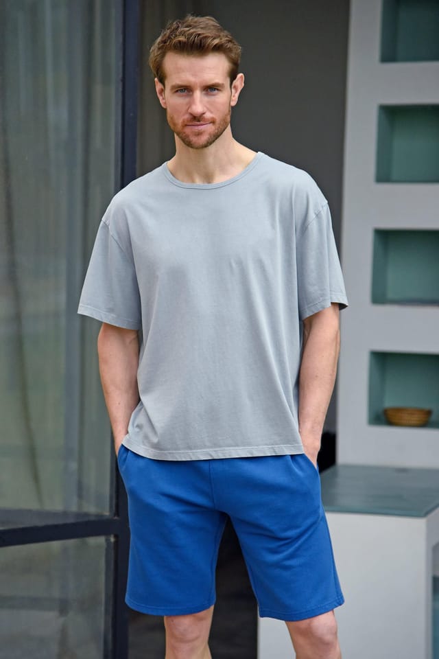 Oiler & Boiler Oiler & Boiler Men's Tangier Garment Dye Short in Blue - 3