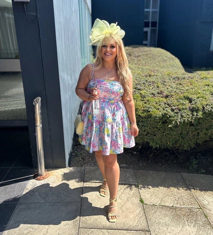 ASOS Floral Corset Occasion Dress