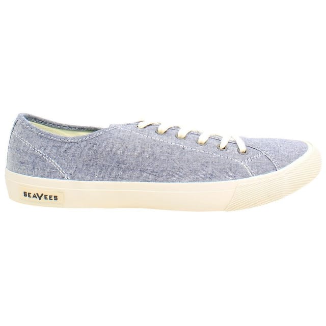 Seavees Seavees Men's Legend Chambray Lace-Up Blue Canvas Shoes - 3