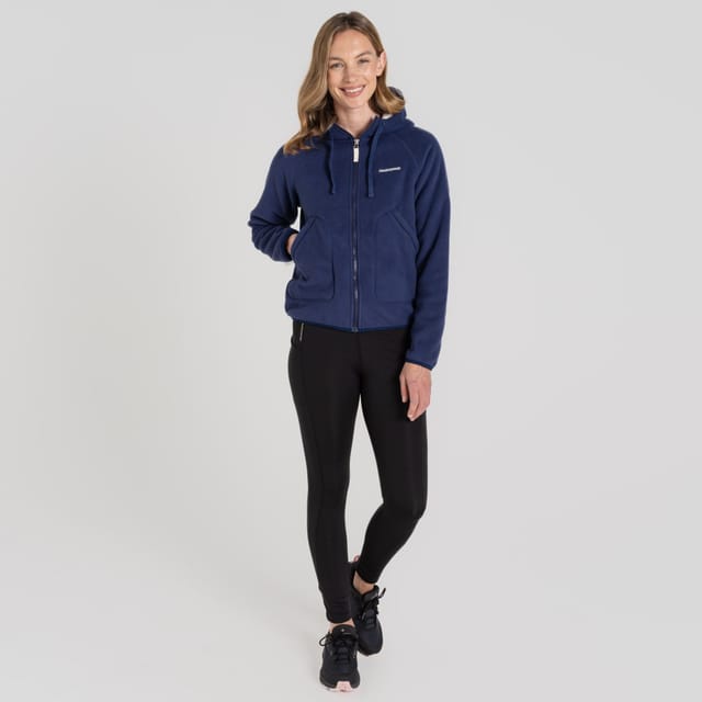 Craghoppers Craghoppers Women's Grainne Hooded Full Zip Fleece Jacket in Dark Navy - 3