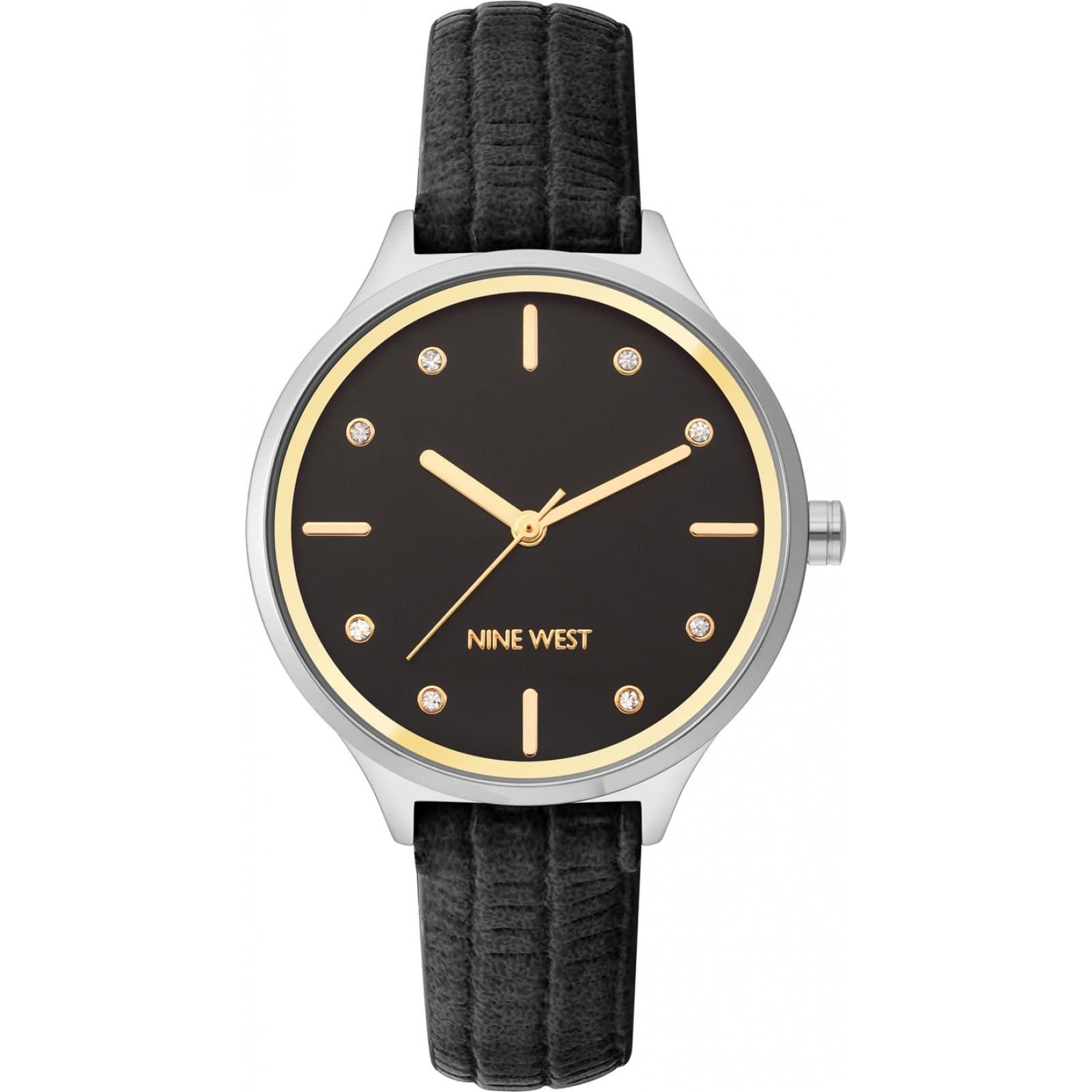 Nine West Nine West Women's NW-2557BKBK 34mm Quartz Watch in Black
