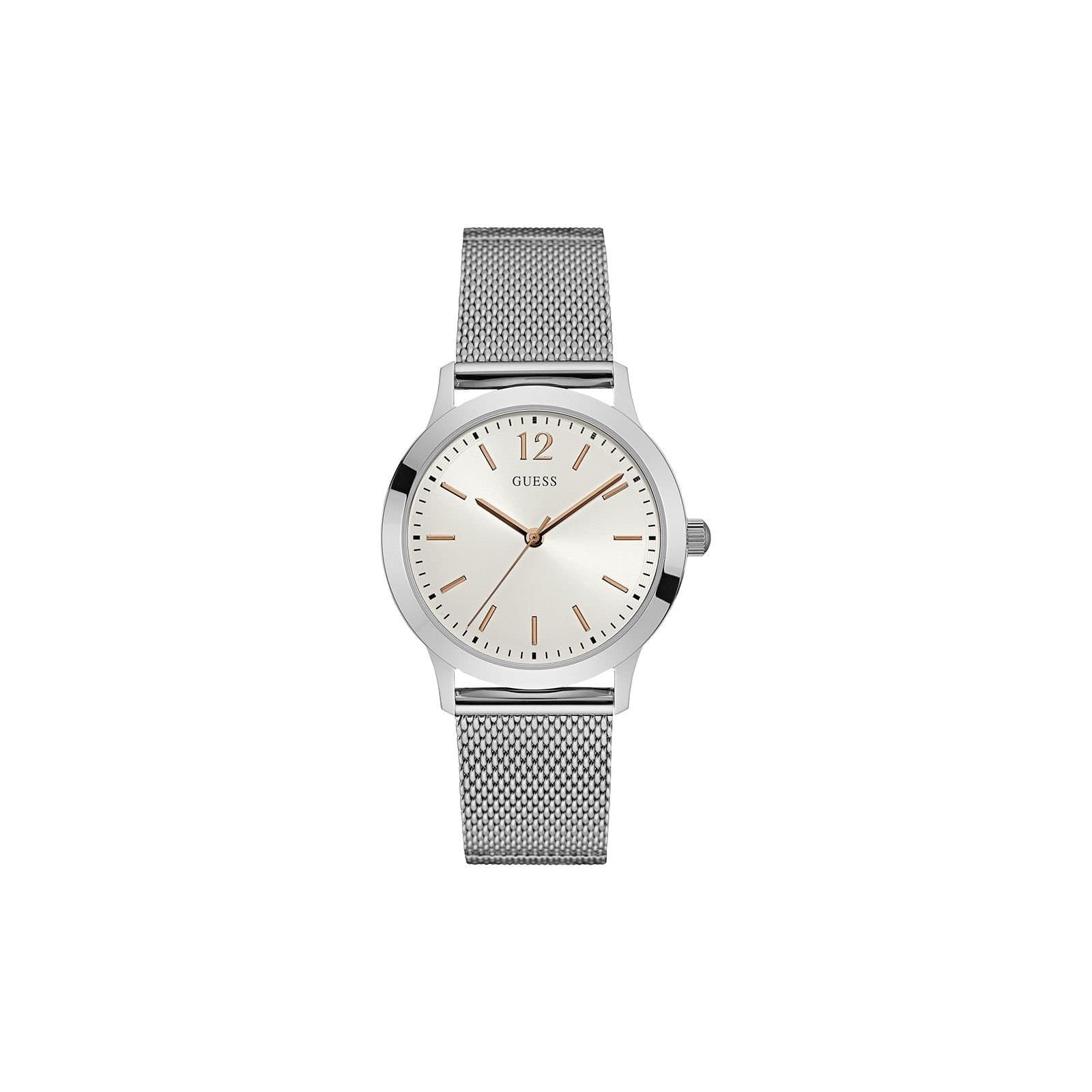 Guess Guess Men's W0921G1 Dress 39mm Quartz Watch in Silver