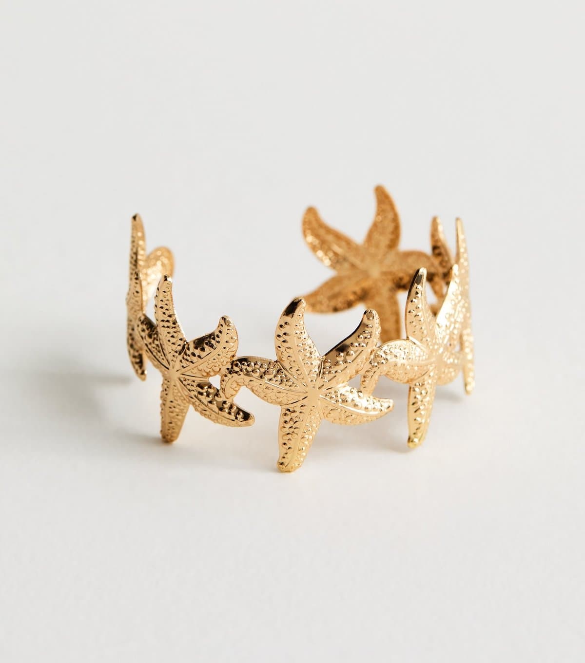 New Look Gold Tone Starfish Metal Cuff New Look