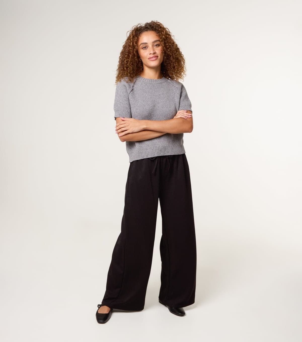 Blue Vanilla Women's Black Wide Leg Trousers Blue Vanilla New Look