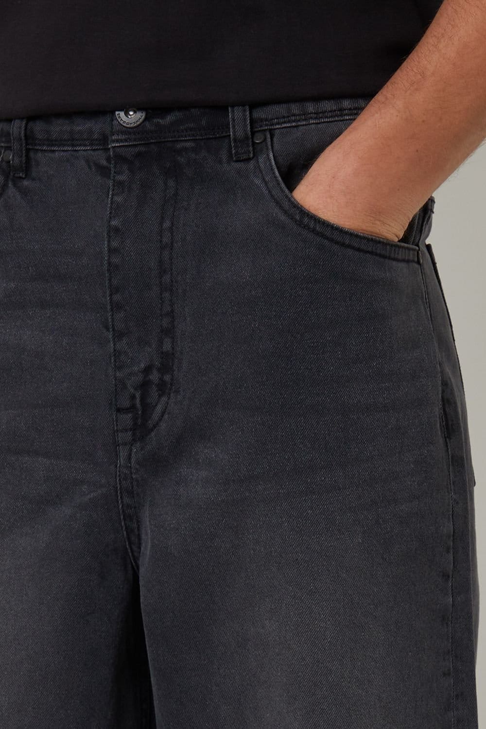 Threadbare Threadbare Men's Baggy Fit Jeans in Grey - 4