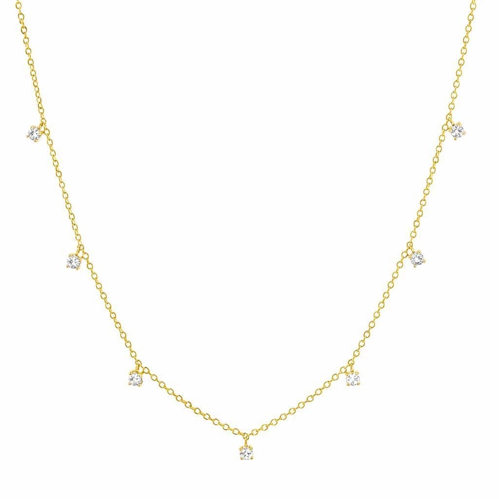 Gold Trip Gold Trip Gold Crystal Gemstone Necklace