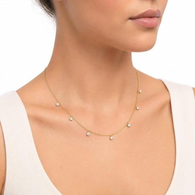 Gold Trip Gold Trip Women's Crystal Gemstone Necklace in Gold - 2