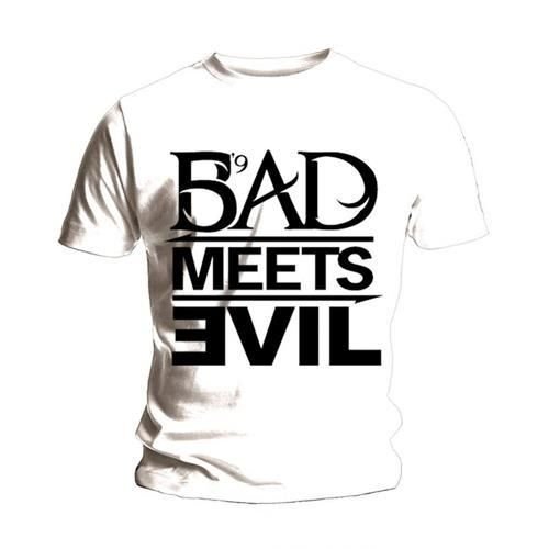 Eminem Eminem Men's Bad Meets Evil T-Shirt in White - 3