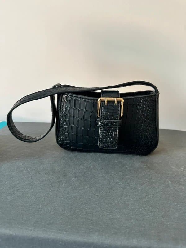 ASOS Black ASOS Shoulder bag with gold detail