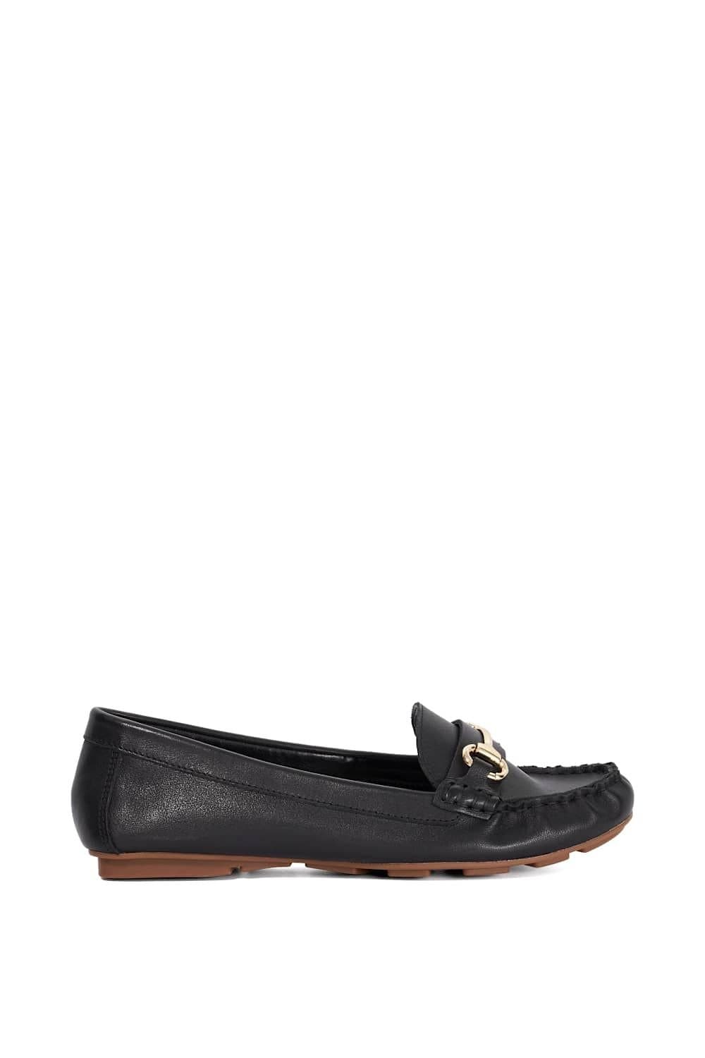 Dune London Dune London Women's 'Ganwell' Leather Loafers in Black