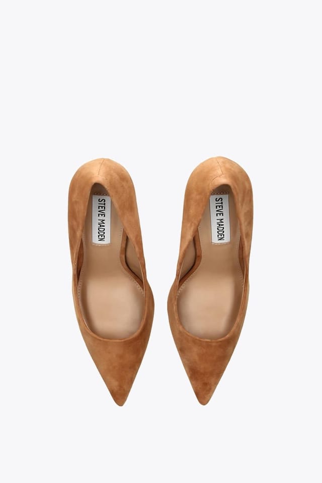 Steve Madden STEVE MADDEN Women's 'Thrive Camel Suede' Suede Heels - 2