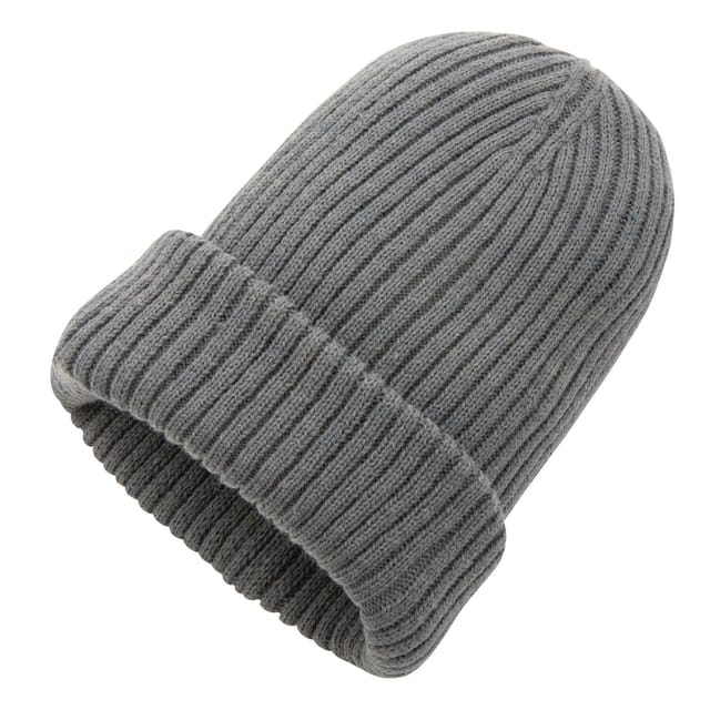 XD Design XD Design Men's Impact Aware Polylana Double Knit Beanie in Dark Grey - 2