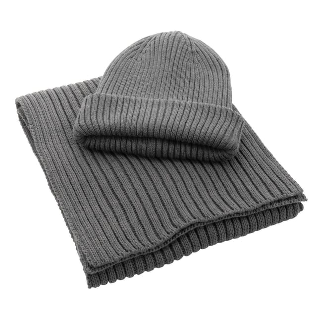 XD Design XD Design Men's Impact Aware Polylana Double Knit Beanie in Dark Grey - 3