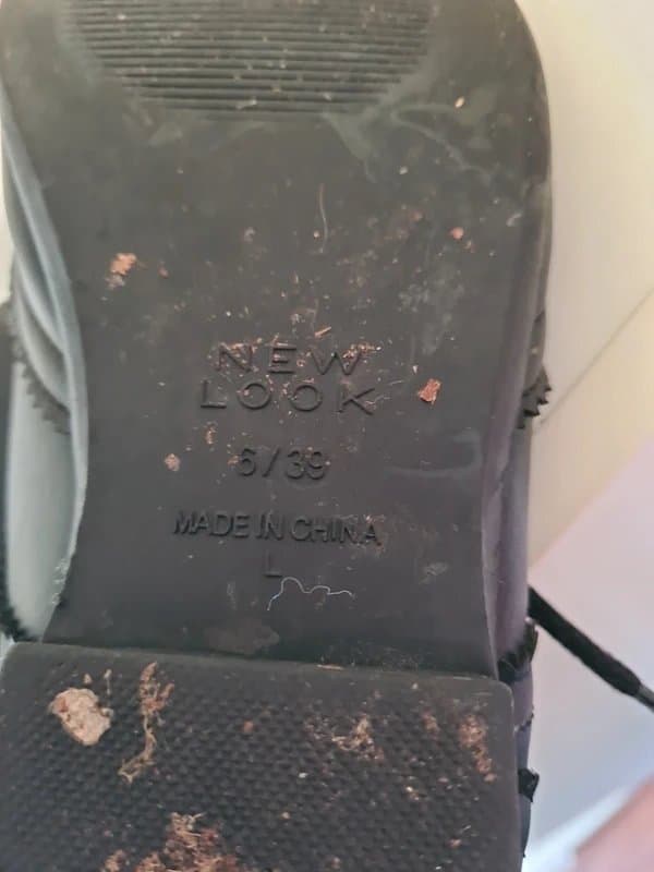 New Look New Look ladies black flat brogue shoes size 6