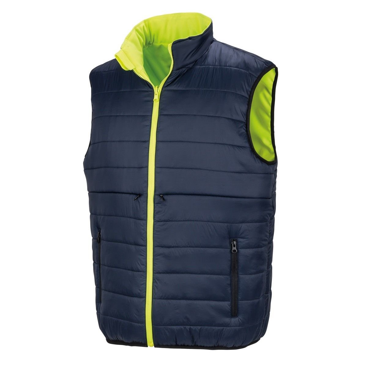 SAFE-GUARD by Result SAFE-GUARD by Result Men's Soft Touch Reversible Gilet in Yellow - 3