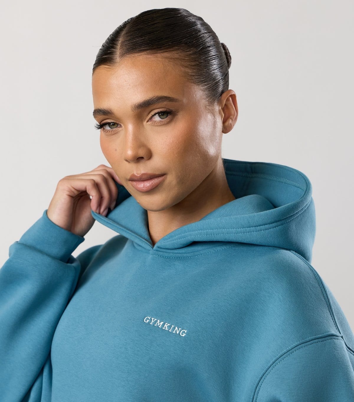 Gym King Women's Light Blue 365 Hoodie Gym King New Look - 4