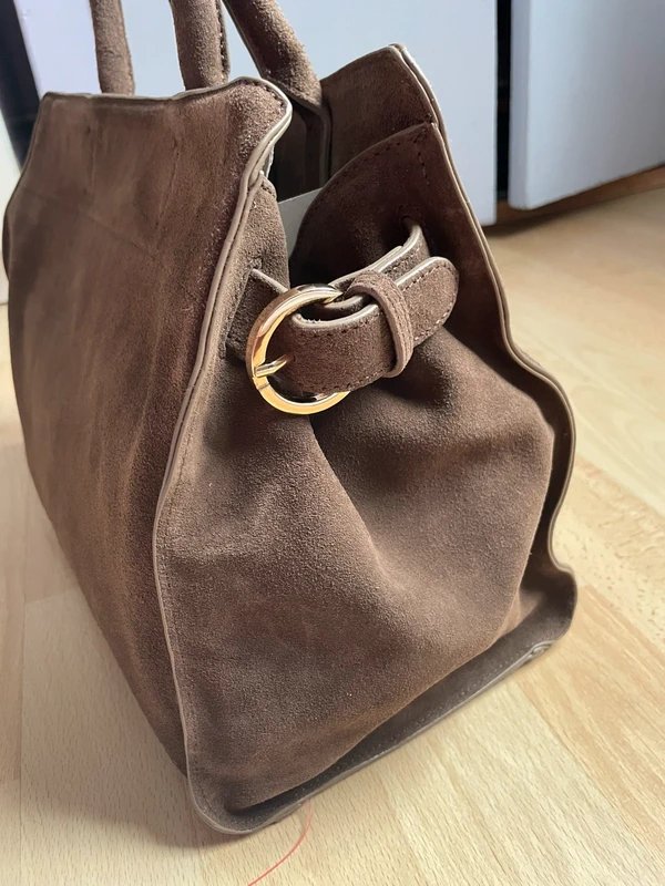 ASOS Brand New ASOS Chocolate suede bag - 1