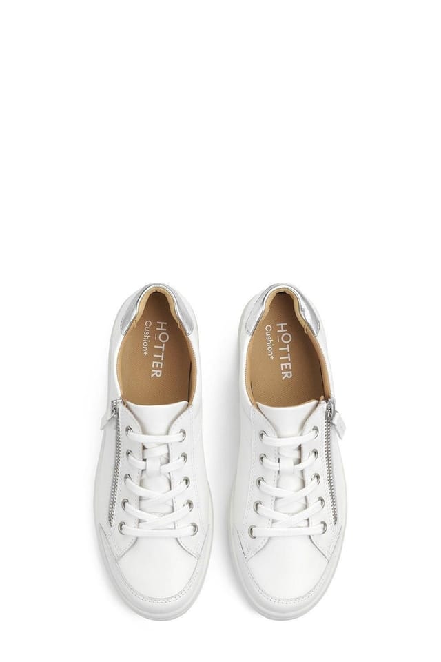 Hotter Hotter Women's Wide Fit 'Chase II' Deck Shoes in White - 3