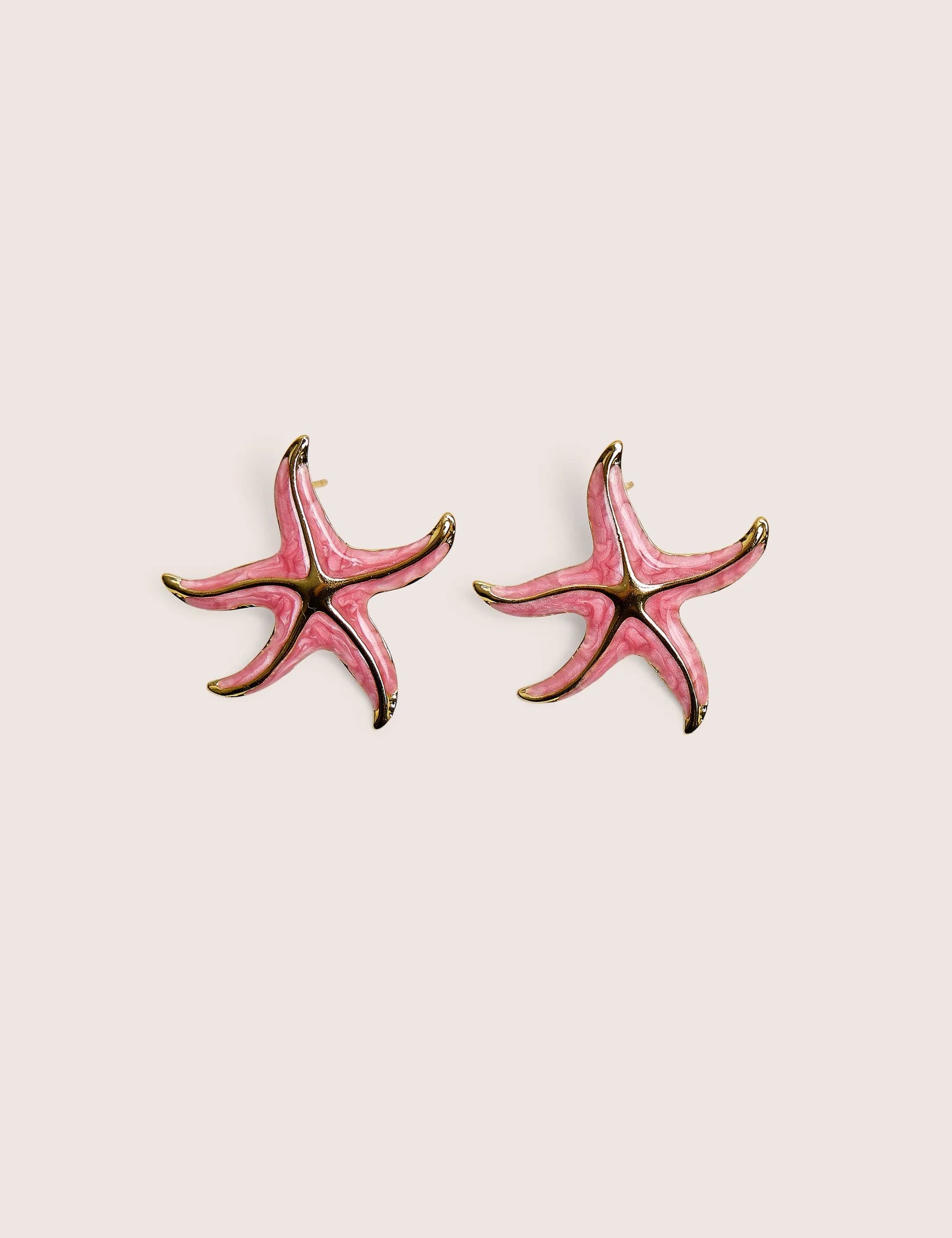 Public Desire Public Desire Pink Starfish Earring With Gold Detail