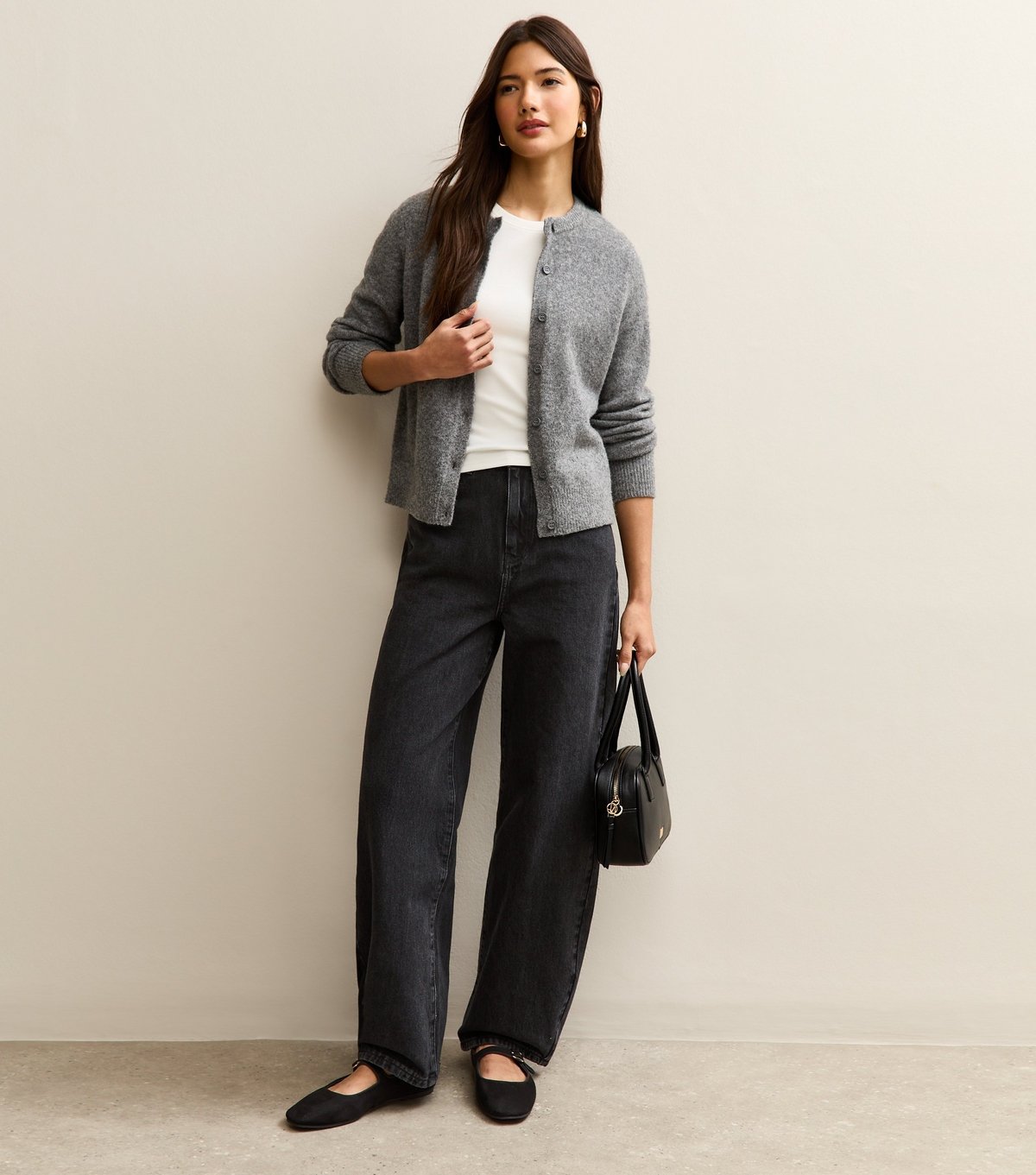 New Look Women's Black Barrel Leg Jeans New Look - 3