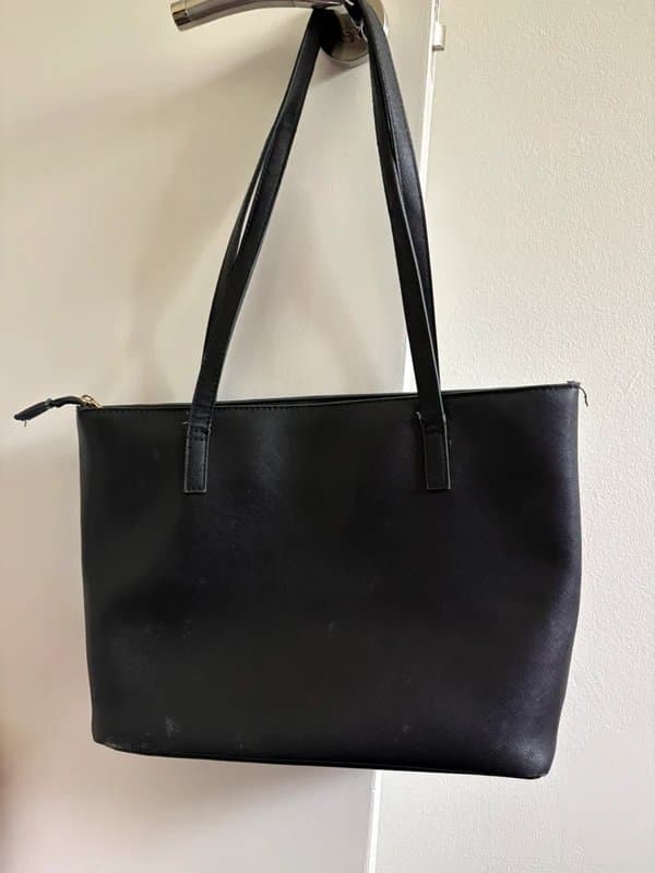 ASOS Black leather look handbag