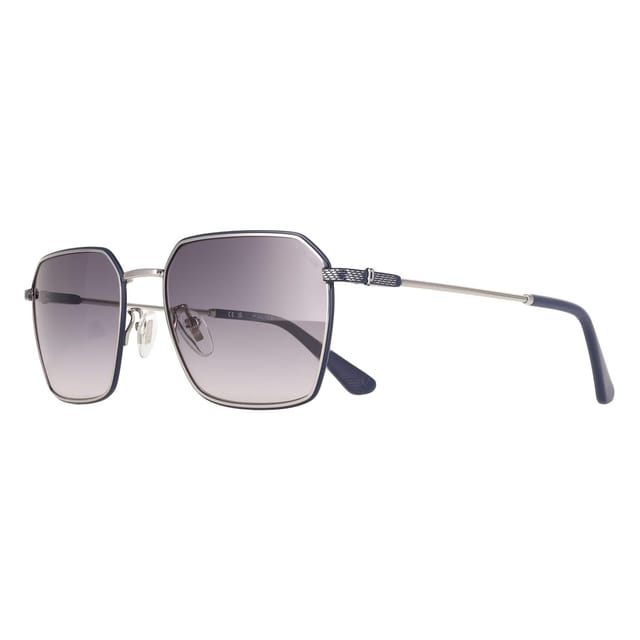Police Police Men's Square Shiny Palladium Smoke Gradient SPLL84 Octane 9 in Silver - 2