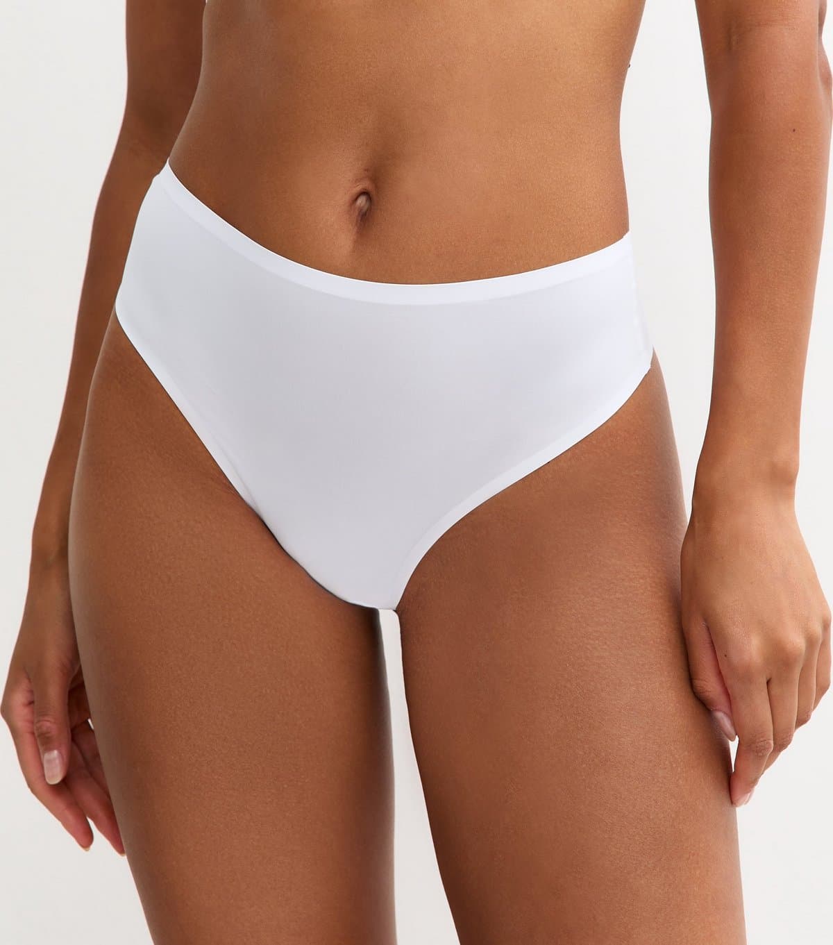 New Look Women's White Bonded High Waist Micro Thong New Look