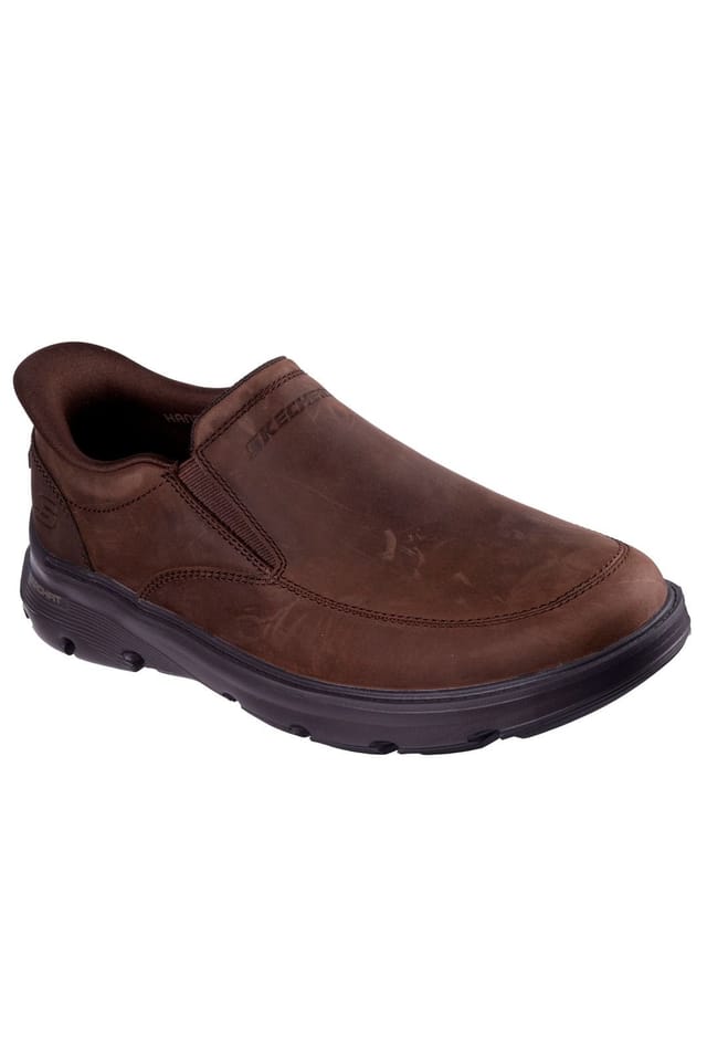 Skechers Skechers Men's Arch Fit Garza Leather Slip-Ins Shoes - Cocoa in Brown - 2