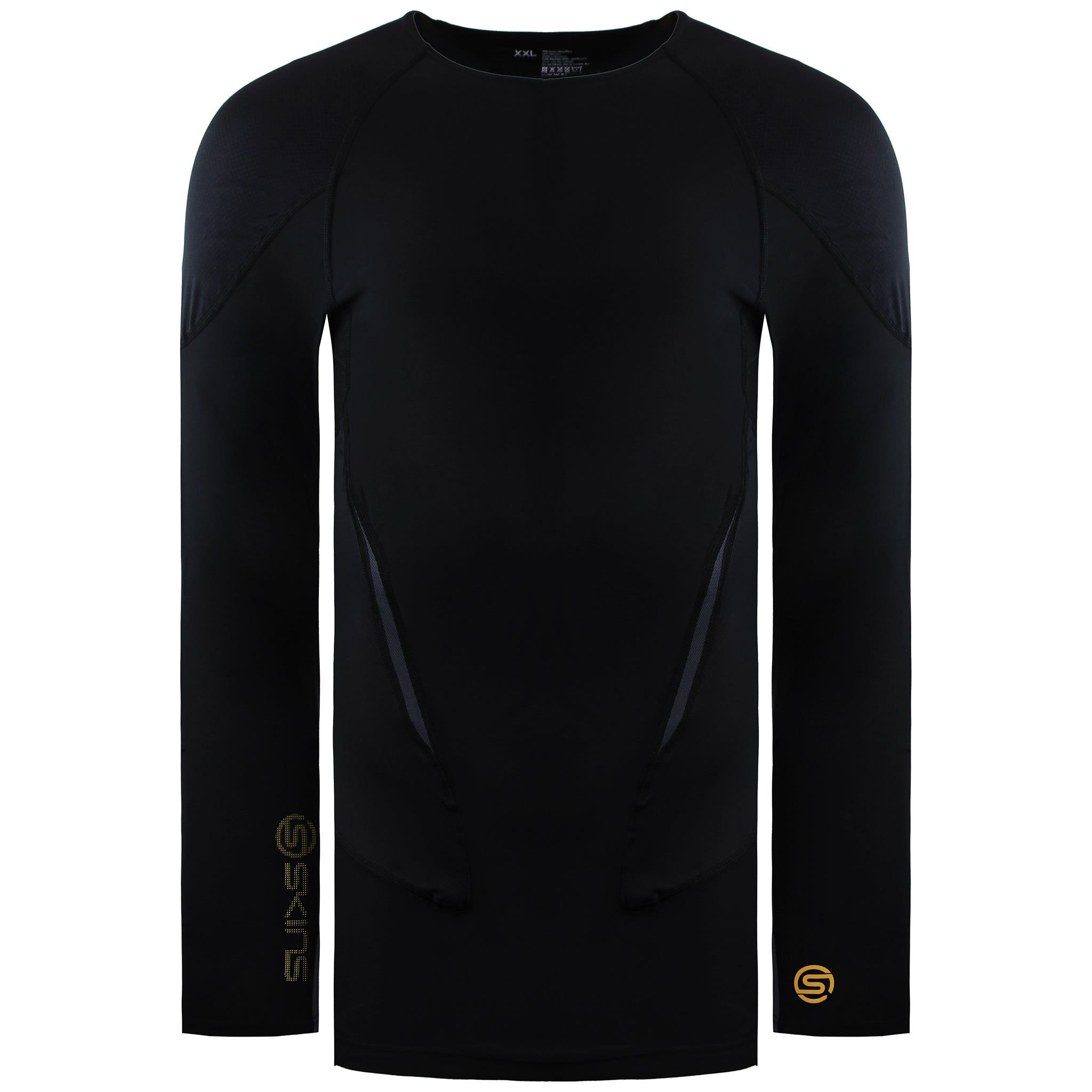 Skins Skins Men's Series-3 400 Black Baselayer Top - 2