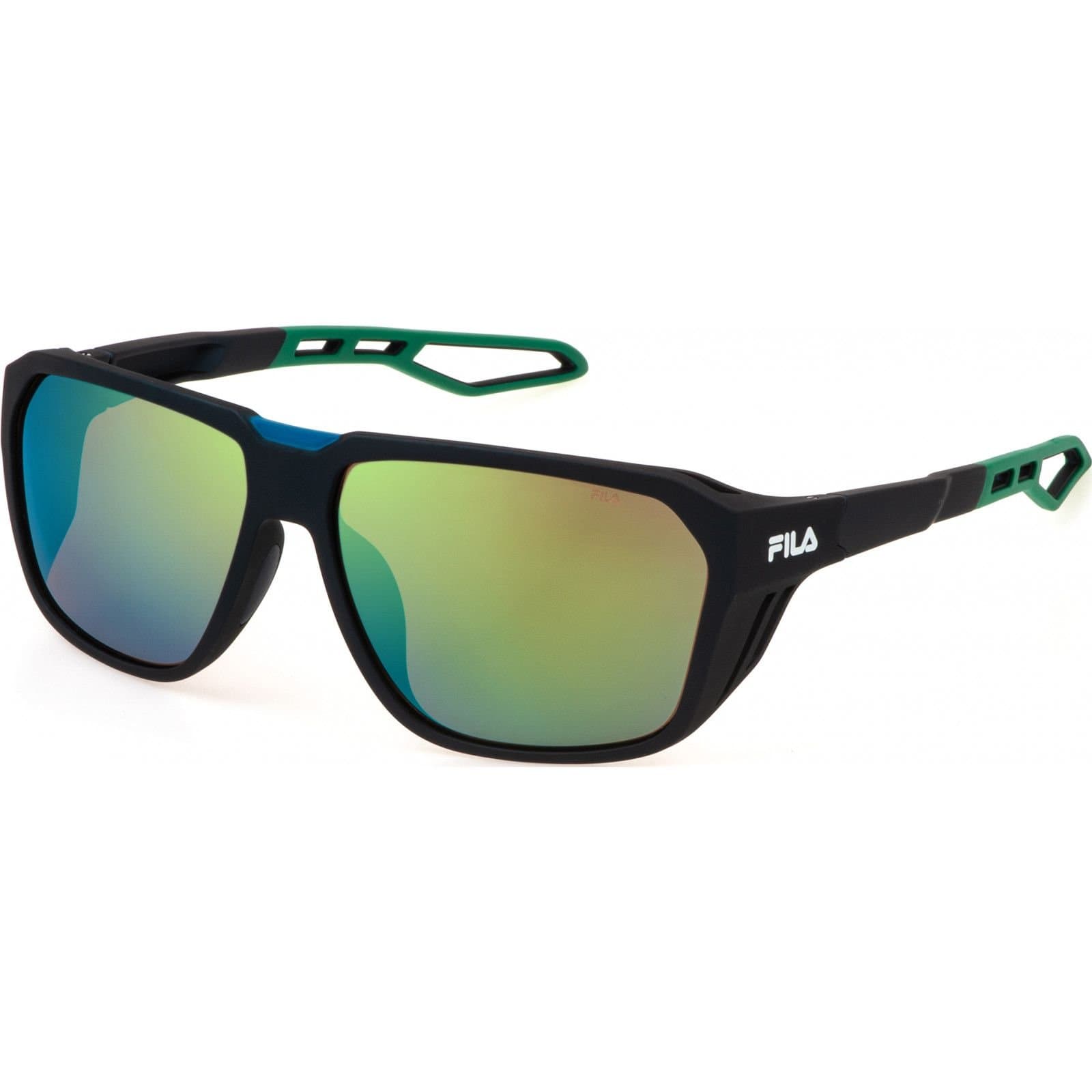FILA FILA Men's SFI722-637U4V Square/Rectangle Sunglasses in Black
