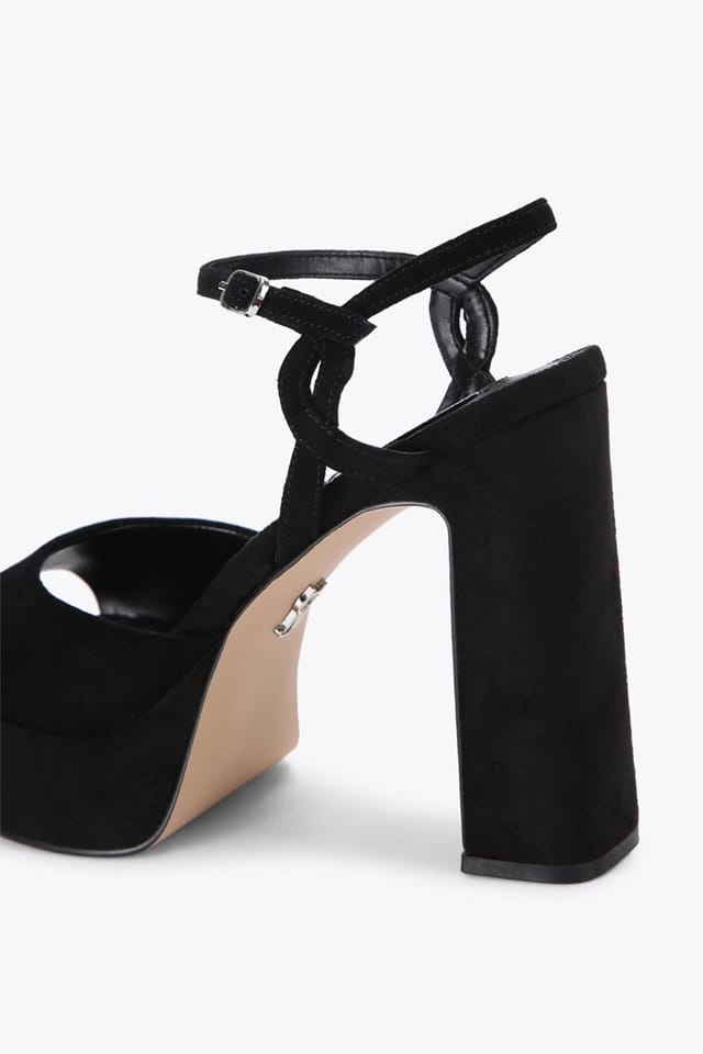 Steve Madden STEVE MADDEN Women's 'Miliana Black' Suede Heels in Black - 3