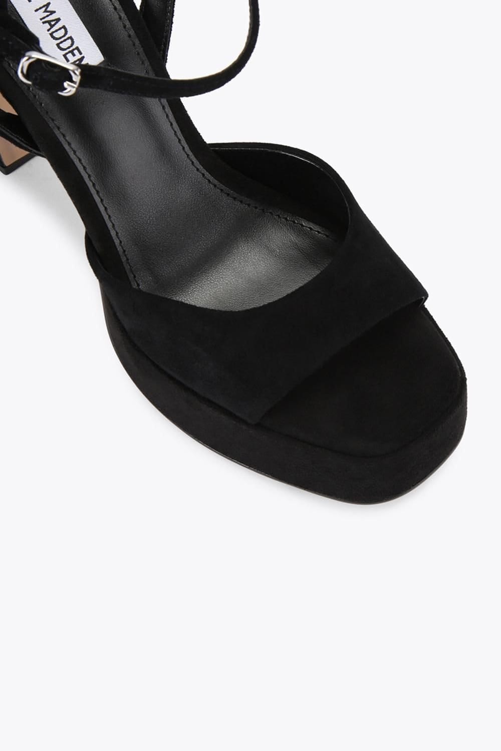 Steve Madden STEVE MADDEN Women's 'Miliana Black' Suede Heels in Black - 4
