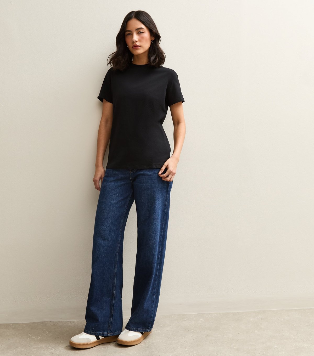 New Look Women's Black Cotton Crew Neck T-Shirt New Look - 3