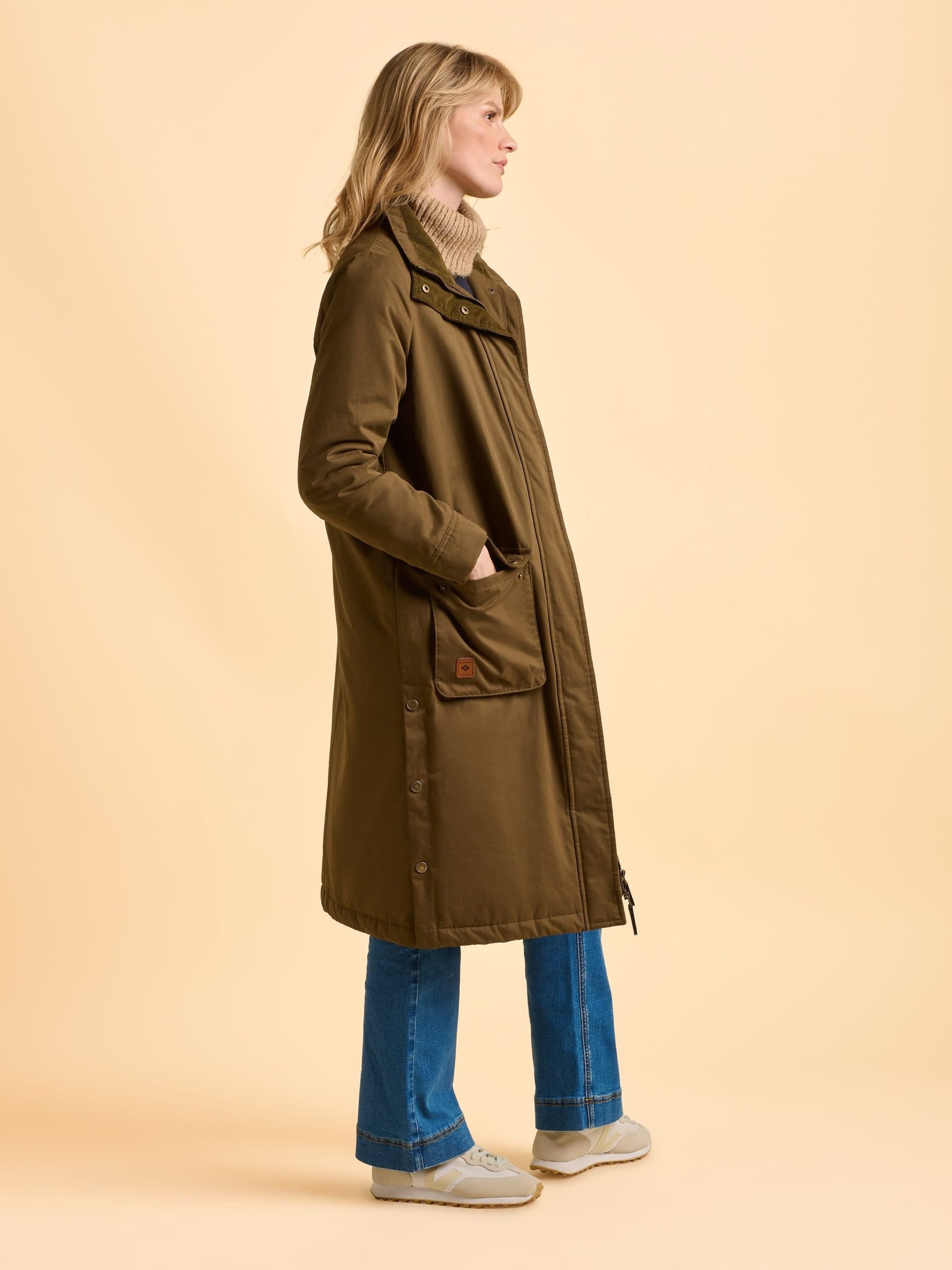 Brakeburn Brakeburn Women's Wicker Jacket in Khaki - 4