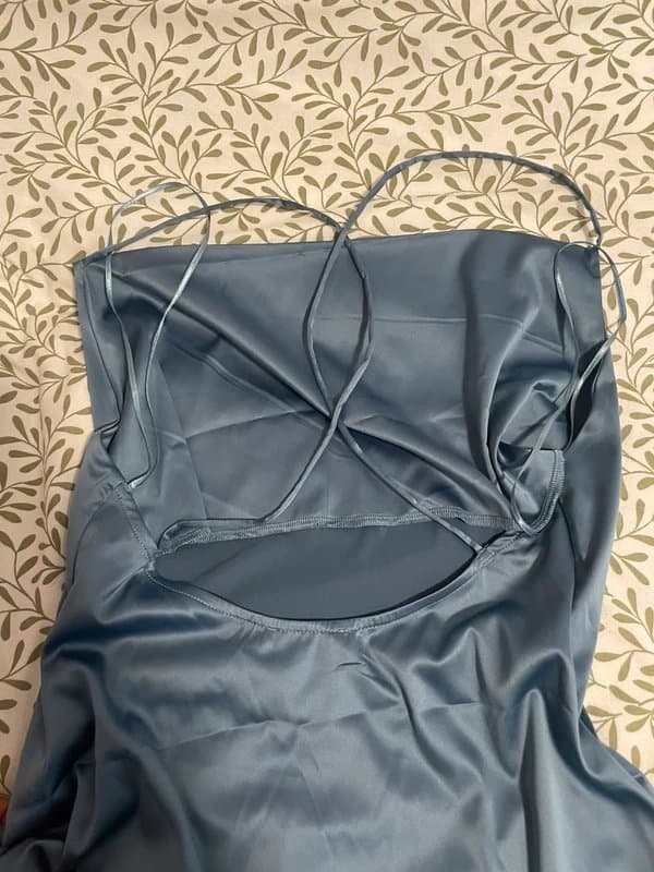 ASOS Mini satin cow neck dress