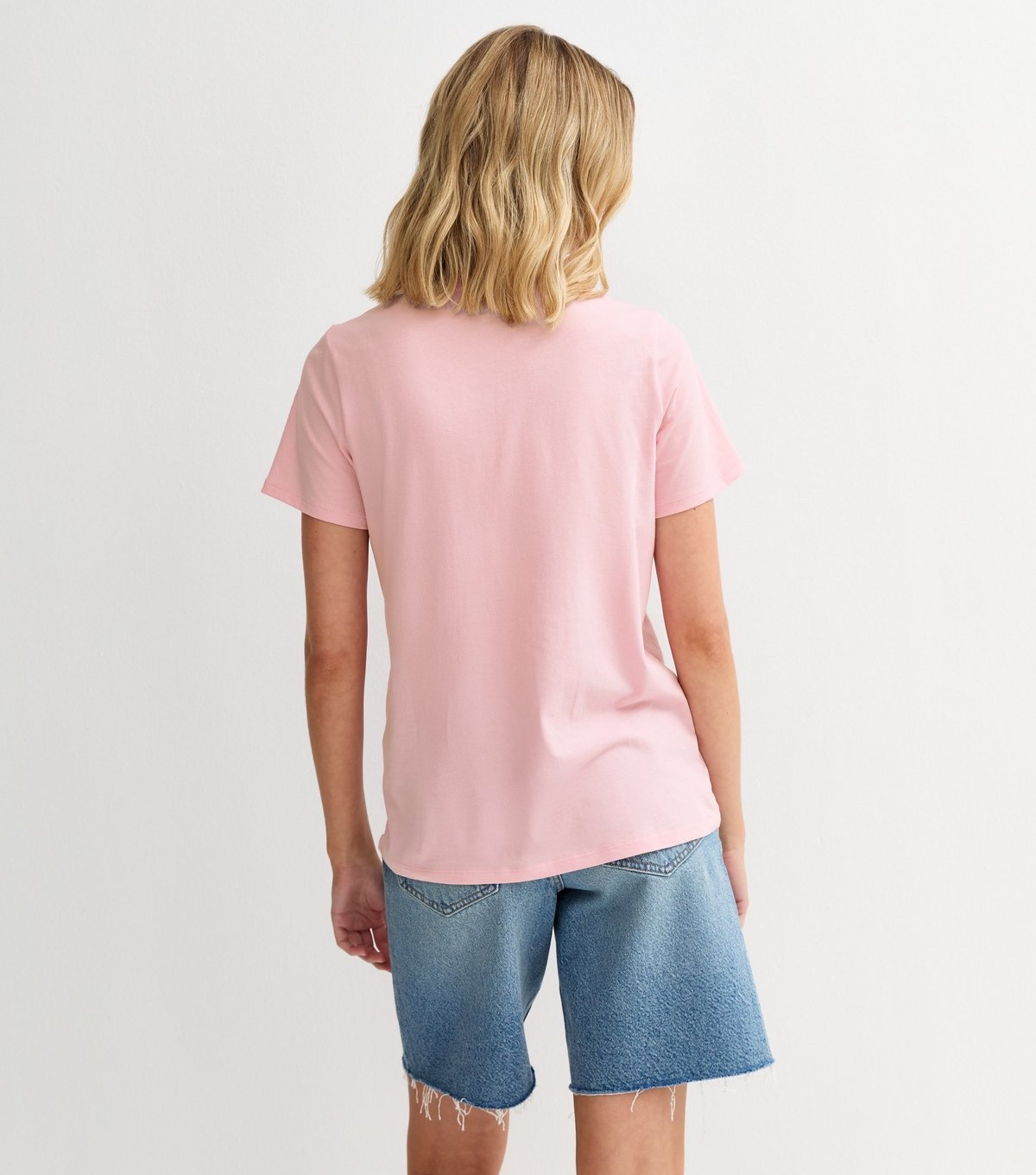 New Look Women's Light Pink Foiled Flower Print T-Shirt New Look - 4