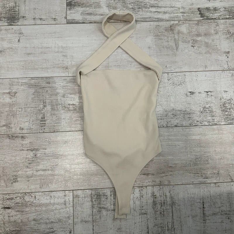 ASOS ASOS cream halter neck bodysuit size 6