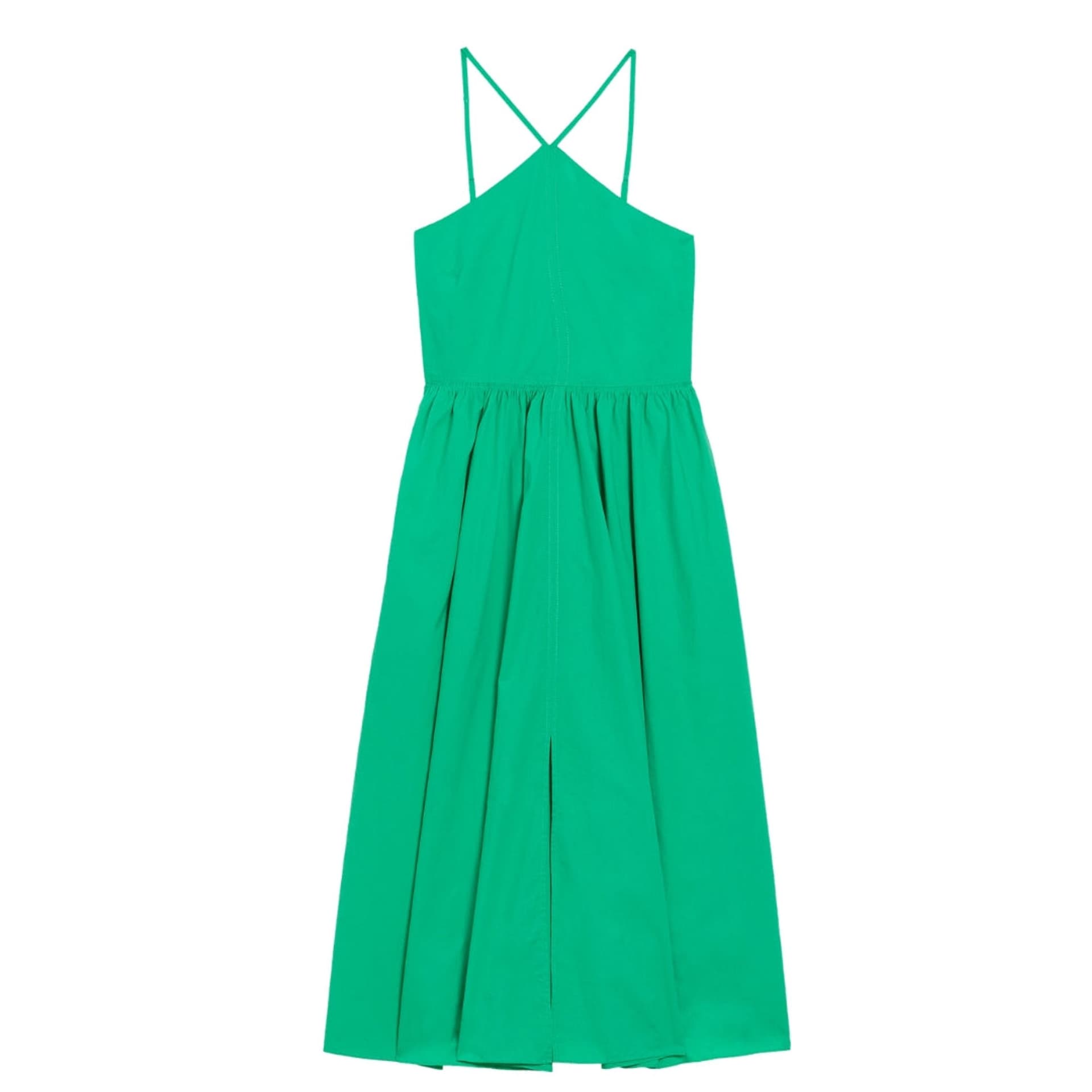 Ted Baker Ted Baker Women's Vari Sleeveless Halter Neck Regular Fit Midi Dress in Green
