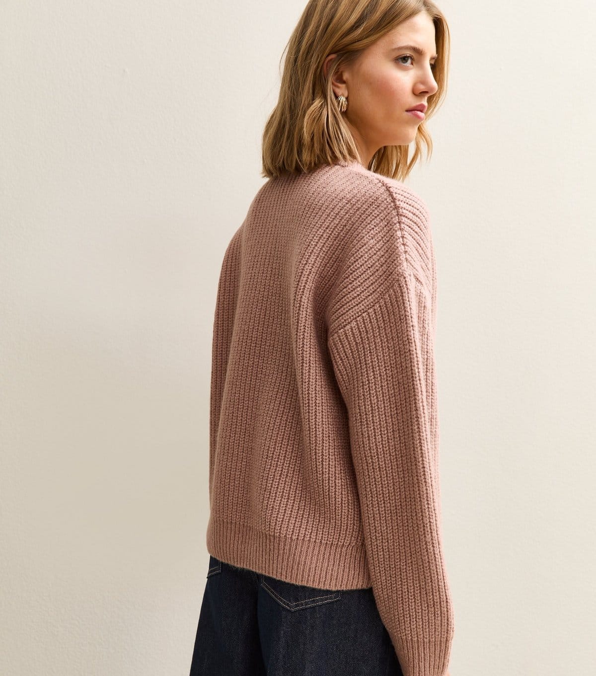 New Look Women's Mid Pink Rib Knit Cardigan New Look - 4