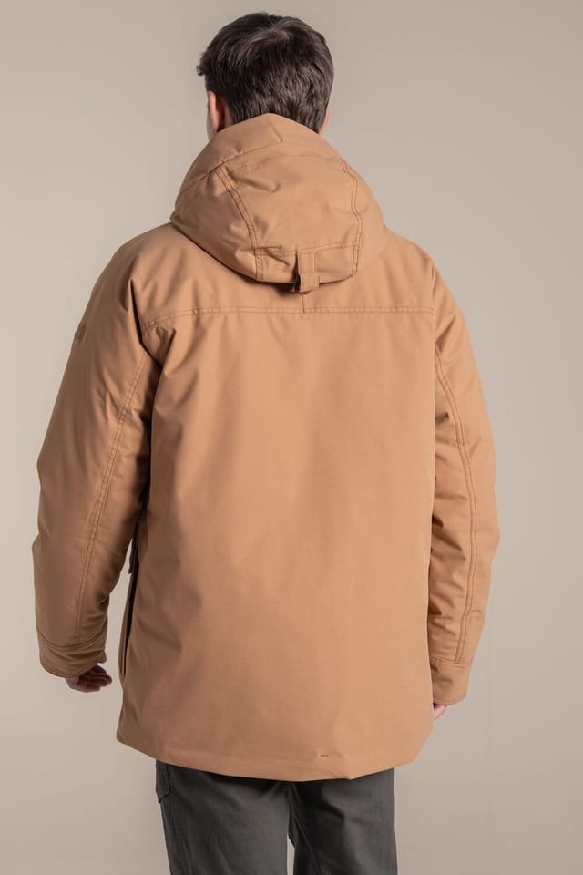 Craghoppers Craghoppers Men's Hamps Waterproof Breathable Padded Insulated Jacket in Tan - 2