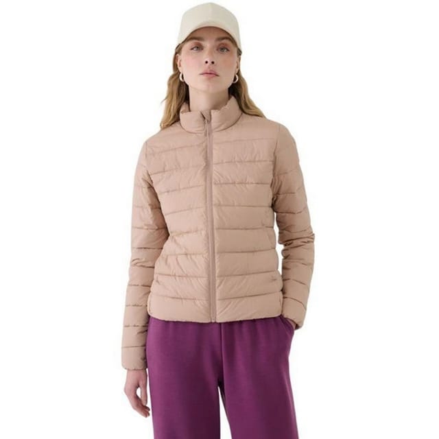 4F 4F Women's WSS25TDJAF533 Padded Jacket in Beige - 3