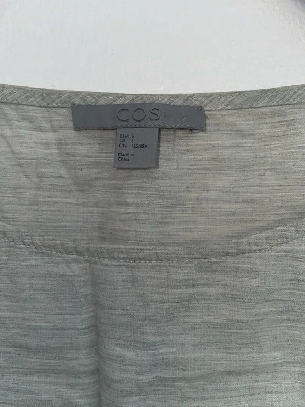 COS Grey Summer Cotton T-Shirt