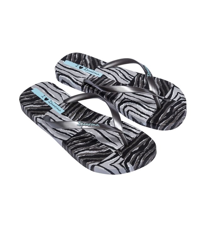 Ipanema Women's Grey Animal Print Flip Flops Ipanema New Look - 3