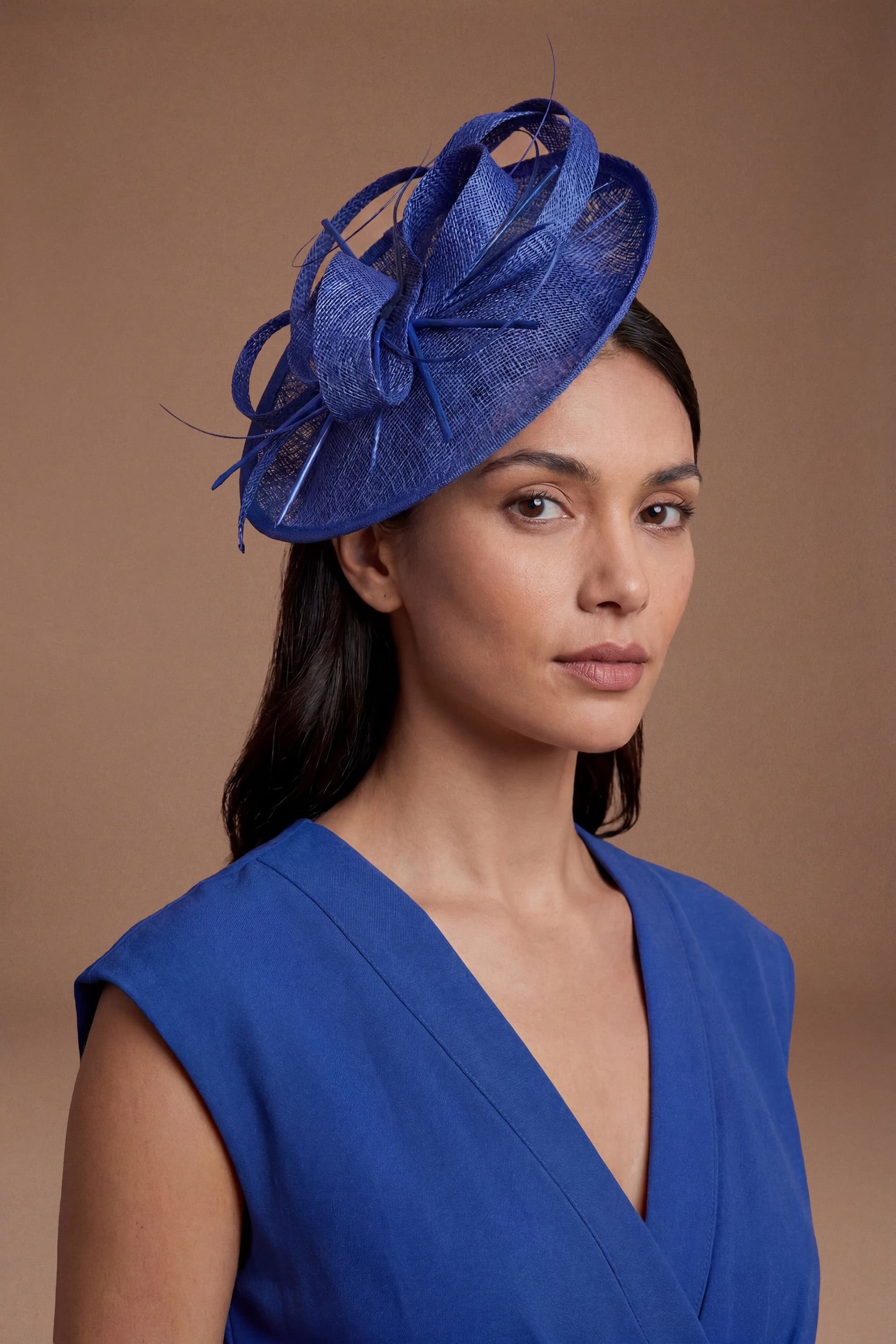 Coast Coast Women's Side Facing Structured Fascinator in Cobalt