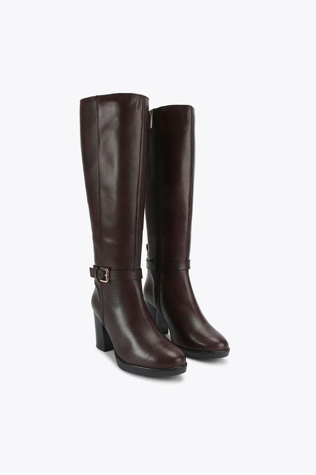 KG Kurt Geiger KG Kurt Geiger Women's 'Sage High Leg' Leather Boots in Brown - 2