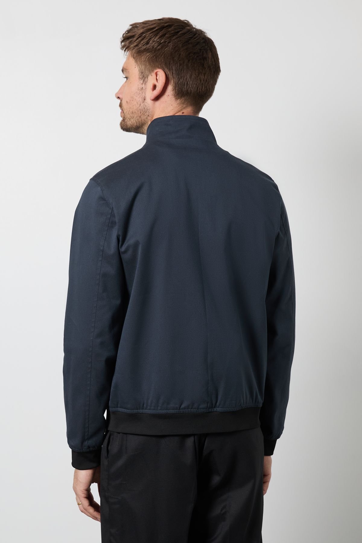 Burton 1904 Burton 1904 Men's Navy Funnel Neck Bomber Jacket - 3