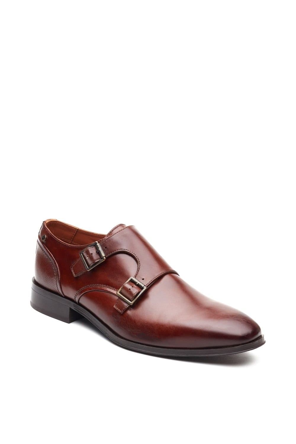 Base London Base London Men's Cleric Double Monk Shoe in Tan