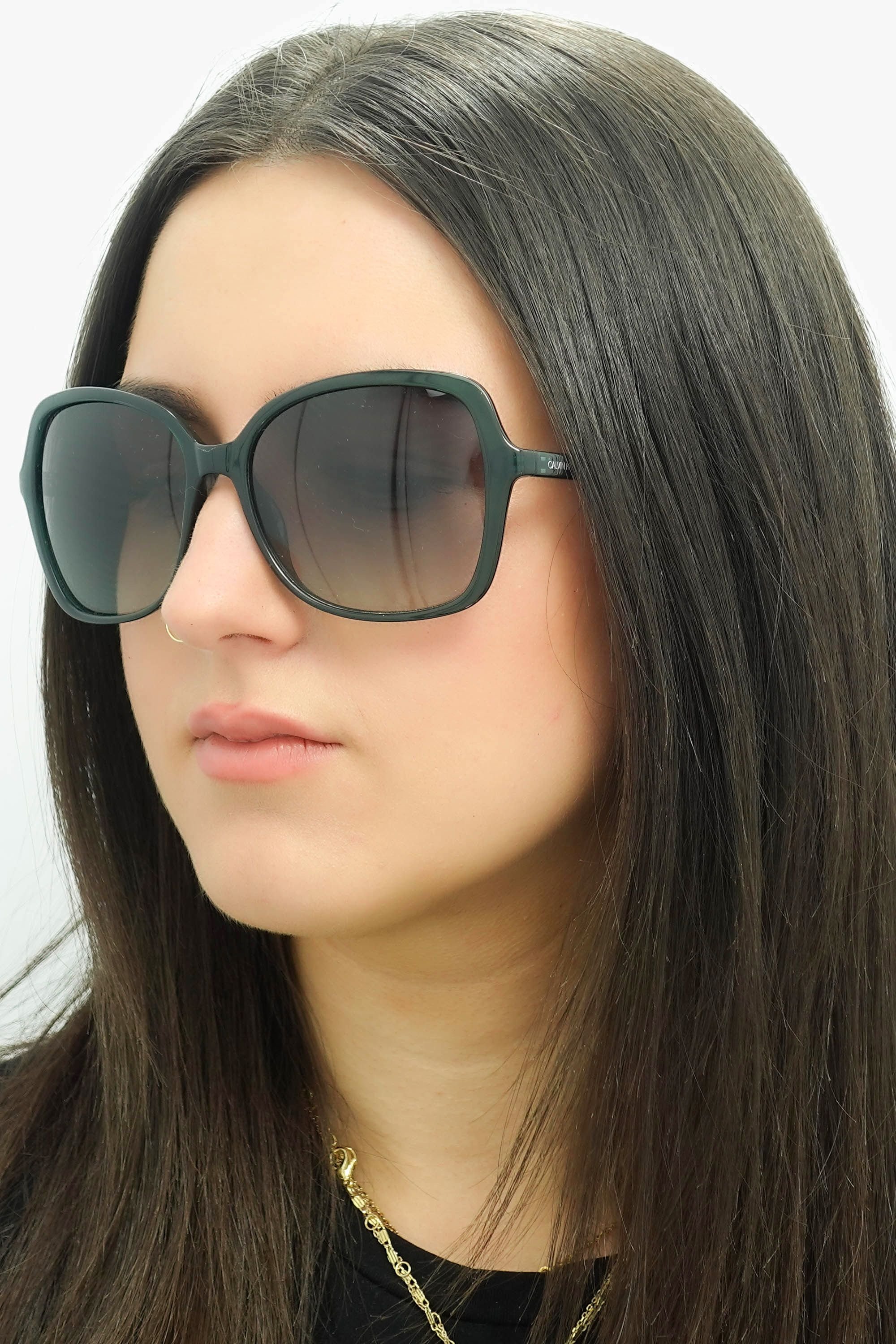 Calvin Klein CALVIN KLEIN Women's Butterfly Milky Emerald Grey Gradient CK19561S in Green - 4