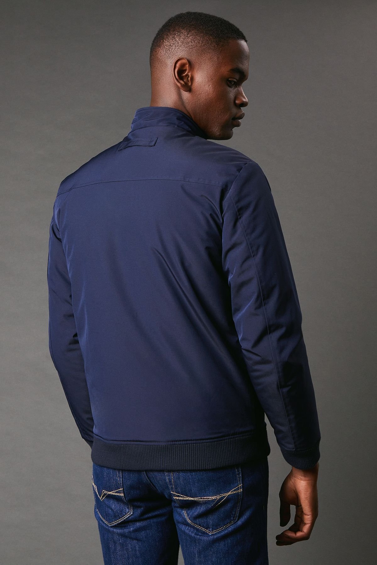 Maine Maine Men's Navy Short Padded Blouson Jacket - 3